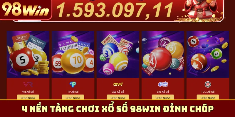 4 nền tảng chơi xổ số 98Win đỉnh chóp