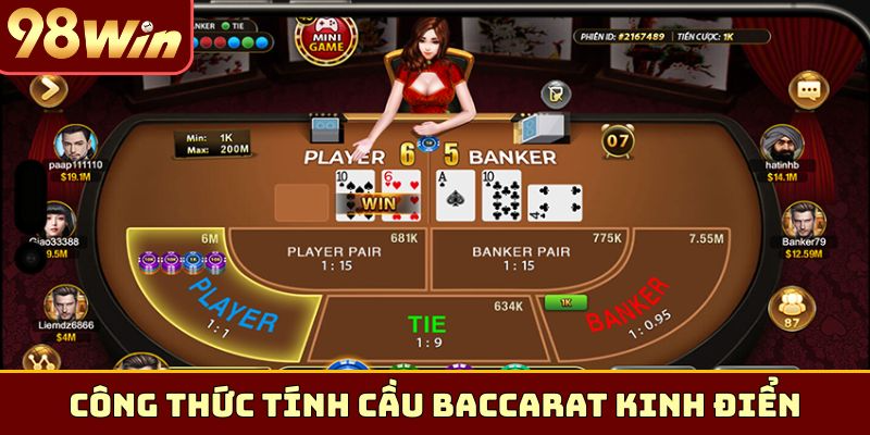 Công thức tính cầu Baccarat kinh điển cho bạn